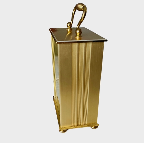 Vintage Bulova Quartz Brass Desk Carriage Clock Made in Germany - Picture 3 of 10